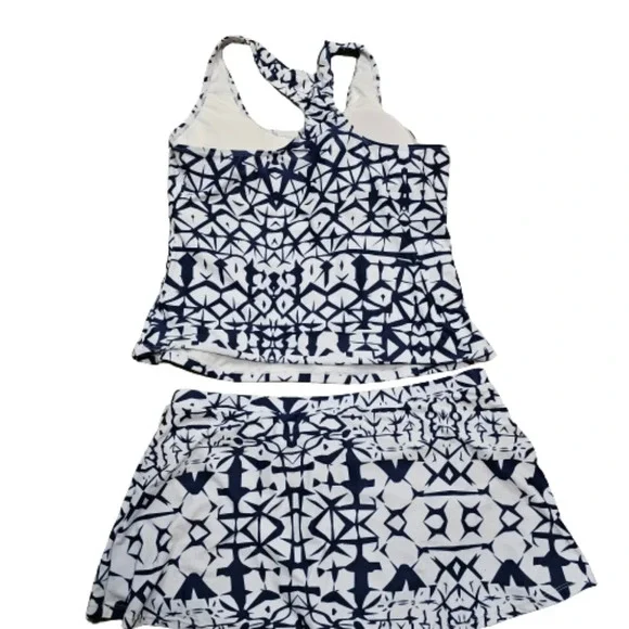 2 Piece Tye-Dye Print Swindress with Panty and Tankini.  NWOT - Picture 6 of 13